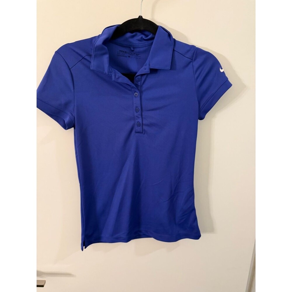 Nike Women’s Cobalt Blue Button-Down Polo Shirt